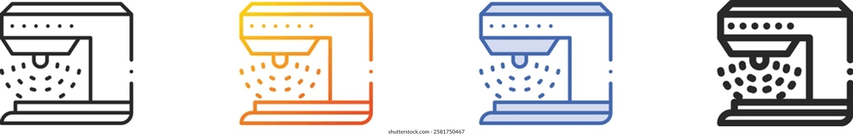 radiology icon.Thin Linear, Gradient, Blue Stroke and bold Style Design Isolated On White Background