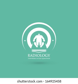 Radiology imaging - vector illustration svg