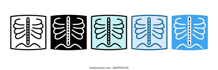 Exploración radiológica IconSet Colección de estilos múltiples