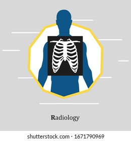 Radiology Symbol, Icon, Logo, Illustration, Radiography, Radiology