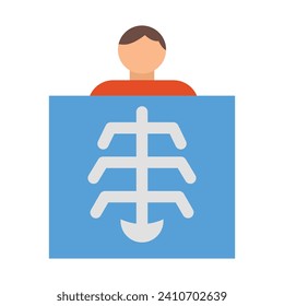 Radiology Vector Flat Icon For Personal And Commercial Use.
