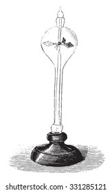 The radiometer, vintage engraved illustration. Magasin Pittoresque 1878.
