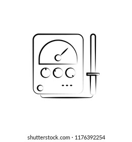 Radionics icon. Element of mad science icon for mobile concept and web apps. Hand drawn Radionics icon can be used for web and mobile
