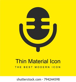 Radios bright yellow material minimal icon or logo design