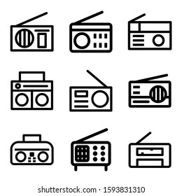radios icon isolated sign symbol vector illustration - Collection of high quality black style vector icons
