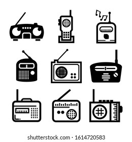 radios icon isolated sign symbol vector illustration - Collection of high quality black style vector icons
