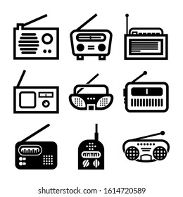 radios icon isolated sign symbol vector illustration - Collection of high quality black style vector icons
