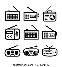 radios icon isolated sign symbol vector illustration - Collection of high quality black style vector icons
