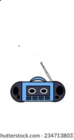 Radio's shape could be oval or rectangle with various colour and model. Radio made by plactic. Radio is a thing that people use to hear something like songs, talkshow, etc. by set the tune they want.