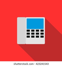 Radiotelephone icon in flat style