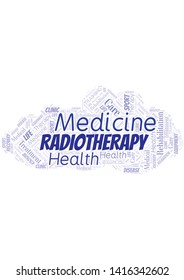 Radiotherapy word cloud. Wordcloud made with text only.