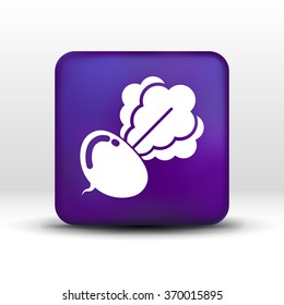 Radish abstract isolated logo beetroot food vector.