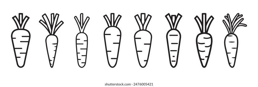 Radish food outline icon natural vitamin black design.