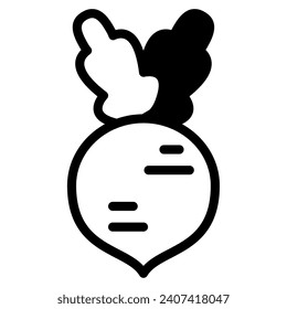 Radish icon illustration for uiux, web, app, infographic, etc