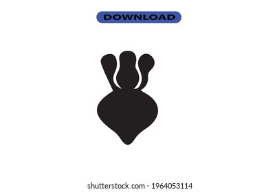Radish icon or logo high resolution