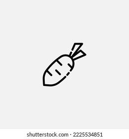 Radish icon sign vector,Symbol, logo illustration for web and mobile