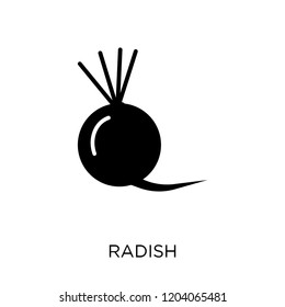Radish icon. Radish symbol design from Fruit and vegetables collection. Simple element vector illustration on white background.