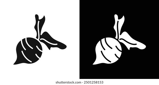 radish icon Symbol mark in filled style