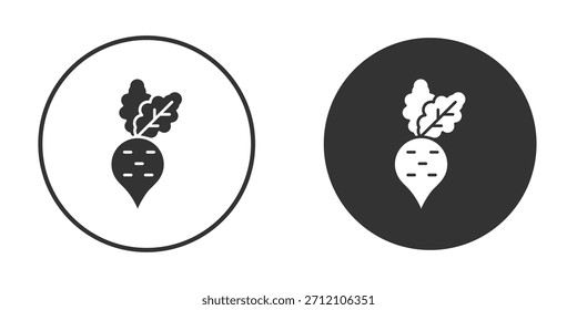 Radish icon symbol sign in solid style.