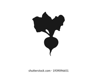 Radish icon vector can be used, Radish