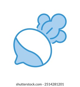 Radish icon vector stock illustration
