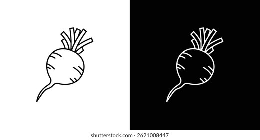 Radish icon vector for web, and mobile app