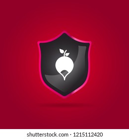 radish icon. vegetable sign