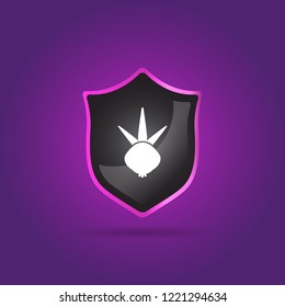 radish icon. vegetable sign