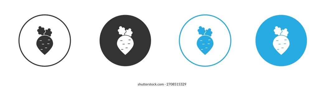 Radish icon For web, mobile.Vector Illustration