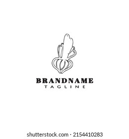 radish logo icon design template modern vector illustration