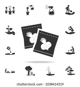 radish seeds in packaging icon. Detailed set of garden tools and agriculture icons. Premium quality graphic design. One of the collection icons for websites, web design, mobile app on white background