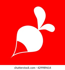 Radish simple sign