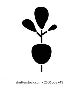 radish vector icon line template