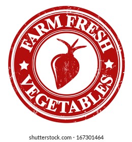 Radish vegetable grunge rubber stamp or label on white, vector illustration