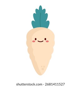 Radish Vegetable Illustration Flat Design