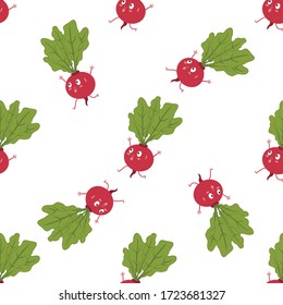 
Radish Vegetable Seamless Pattern would be perfect for fabric, textile, gift wrap, wallpaper, surface designer, background, backdrop, and ornament.