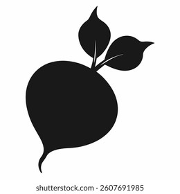 Radish With White Background eps