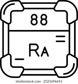 Design de ícone de vetor de linha de rádio