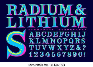 Radium and Lithium is a whimsical, brightly colored, and kid-friendly alphabet 