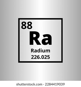 Radium Ra periodic table of elements vector