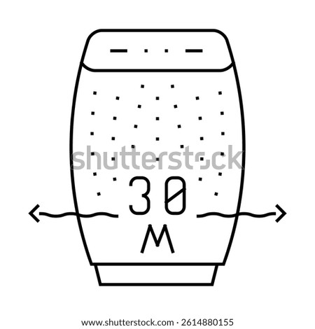 radius air cleaning line icon vector. radius air cleaning sign. isolated contour symbol black illustration
