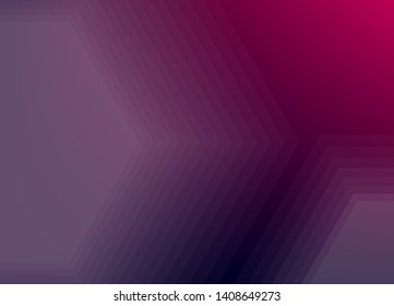 Radius of geometry with gradients background.