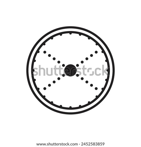 radius icon vector template illustration logo design