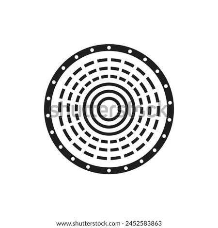 radius icon vector template illustration logo design