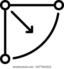 Vector de ilustración de icono de línea de radio