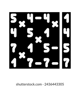 radix sort algorithm glyph icon vector. radix sort algorithm sign. isolated symbol illustration