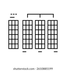 radix sort algorithm line icon vector. radix sort algorithm sign. isolated contour symbol black illustration