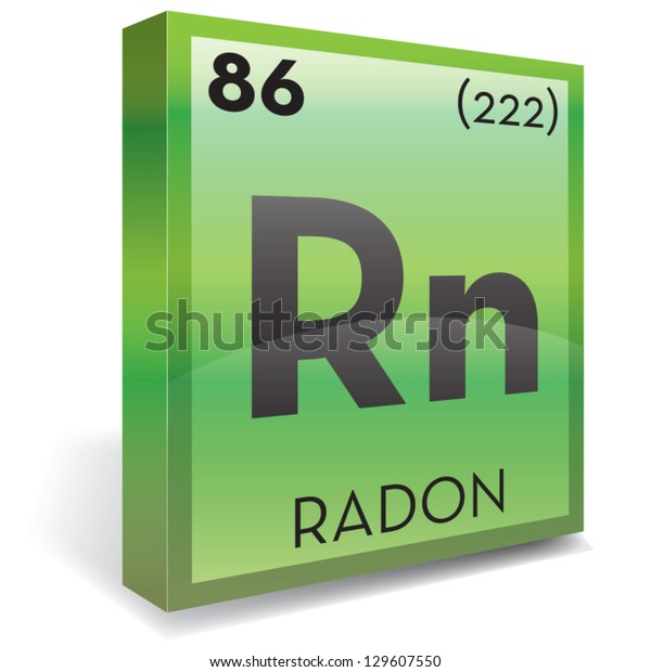 Radon Element Stock Vector (Royalty Free) 129607550 | Shutterstock