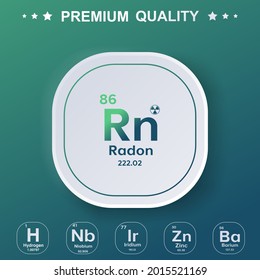 Elemento de radar de la tabla periódica - Diseño moderno