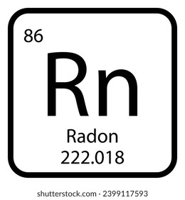 Radon icon vektor illustration design